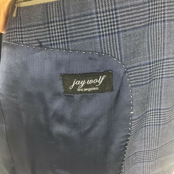 Jay Wolf Suits & Blazers Jay Wolf Los Angeles Blue Glen Plaid Blazer